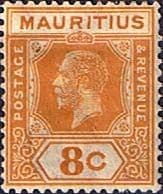Mauritius 1921 King George V SG 229 Fine Mint
