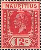 Mauritius 1921 King George V SG 231 Fine Mint
