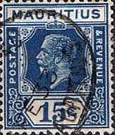 Mauritius 1921 King George V SG 233 Fine Used