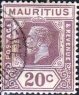 Mauritius 1921 King George V SG 234 Fine Used