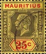 Mauritius 1921 King George V SG 236 Fine Used