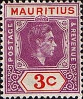 Mauritius 1938 King George VI SG 253 Fine Mint