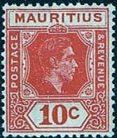 Mauritius 1938 King George VI SG 256b Fine Mint