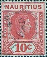 Mauritius 1938 King George VI SG 256b Fine Used