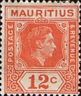 Mauritius 1938 King George VI SG 257 Fine Mint