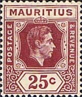 Mauritius 1938 King George VI SG 259 Fine Mint