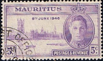 Mauritius 1946 King George VI Victory SG 264 Fine Used