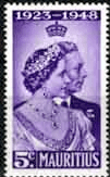 Mauritius 1948 King George VI Royal Silver Wedding SG 270 Fine Mint