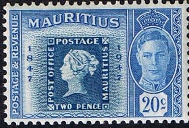 Mauritius 1948 Stamp Centenary SG 268 Stamps on Stamps Fine Mint