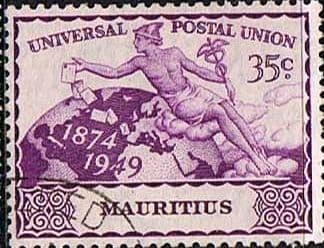 Mauritius 1949 Universal Postal Union SG 274 Fine Used