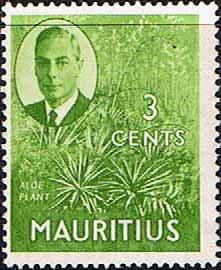 Mauritius 1950 SG 278 Aloe Plant Fine Mint