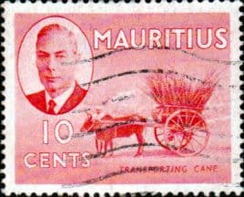 Mauritius 1950 SG 281 Transporting Cane Fine Used