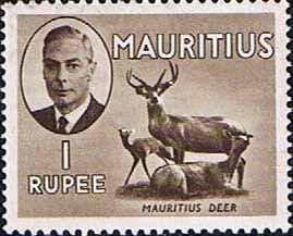 Mauritius 1950 SG 287 Deer Fine Mint
