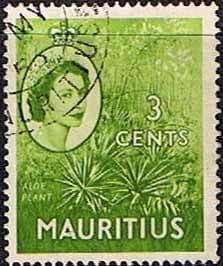 Mauritius 1953 SG 294 Aloe Plant Fine Used