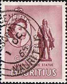 Mauritius 1953 SG 299 Labourdonnais Statue Fine Used