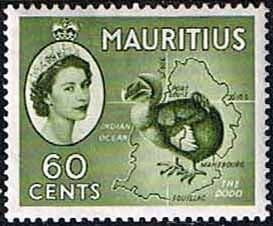 Mauritius 1953 SG 302a The Dodo Bird Fine Mint
