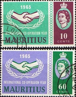 Mauritius 1965 International Co-operation Year Set Fine Used