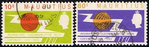 Mauritius 1965 International Telecommunication Union Set Fine Used