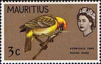 Mauritius 1965 SG 318 Rodrigues Fody Bird Fine Mint