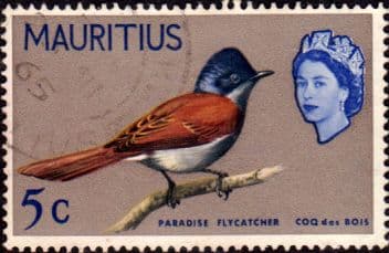 Mauritius 1965 SG 320 Paradise Flycatcher Bird Fine Used