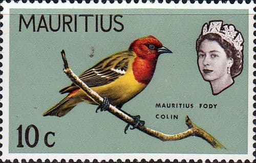 Mauritius 1965 SG 321 Mauritian Fody Bird Fine Mint