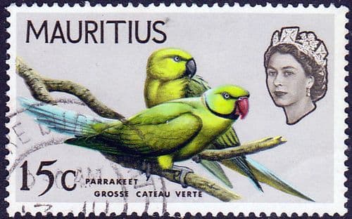 Mauritius 1965 SG 322 Mauritian Parakeet Fine Used