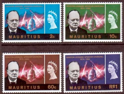 Mauritius 1966 Churchill Set Fine Mint