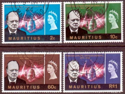 Mauritius 1966 Churchill Set Fine Used