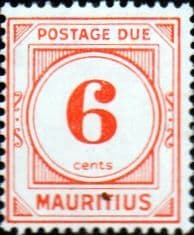 Mauritius 1966 Postage Due SG D10 Fine Mint