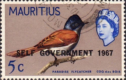 Mauritius 1967 Birds Overprinted Self Government SG 352 Bird Fine Used