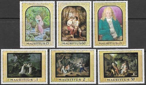 Mauritius 1968 Bernardin de St. Pierre's Visit Set Fine Mint
