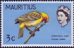 Mauritius 1968 Birds Colour Change SG 371 Fine Mint