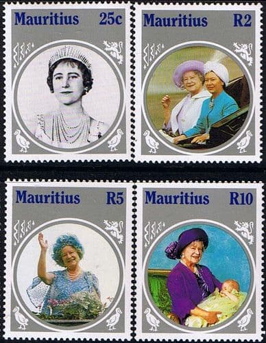 Mauritius 1985 Queen Mother Life and Times Set Fine Mint