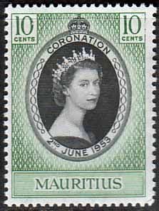 Mauritius Queen Elizabeth II 1953 Coronation Fine Mint