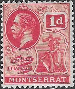 Montserrat 1916 King George V SG 50 Fine Mint