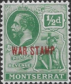 Montserrat 1917 King George V War Tax SG 60 Fine Mint
