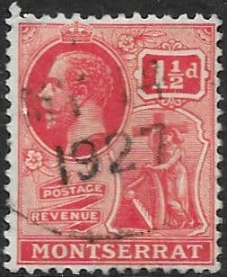 Montserrat 1922 King George V SG 68 Fine Used