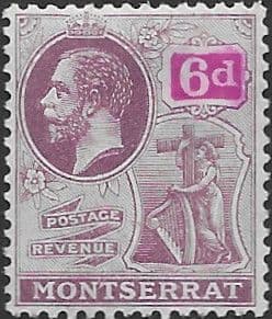 Montserrat 1922 King George V SG 77 Fine Mint