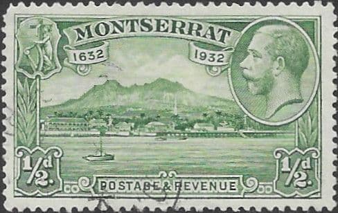 Montserrat 1932 King George V SG 84 New Plymouth Fine Used