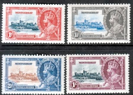 Montserrat 1935 King George V Silver Jubilee Set Fine Mint