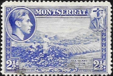 Montserrat 1938 King George VI SG 105a Sea Island Cotton Fine Used