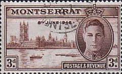 Montserrat 1946 King George VI Victory SG 114 Fine Used