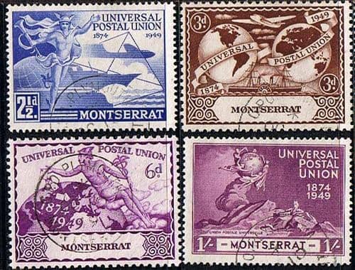 Montserrat 1949 Universal Postal Union Set Fine Used