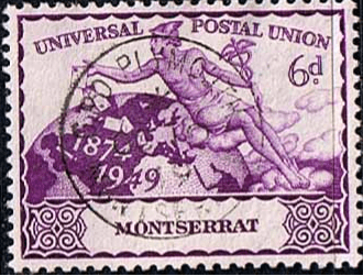 Montserrat 1949 Universal Postal Union SG 119 Fine Used
