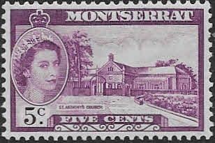 Montserrat 1953 Queen Elizabeth II SG 141 Fine Mint