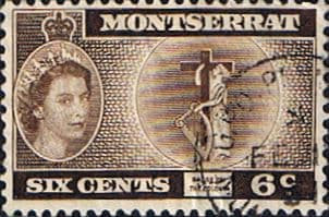 Montserrat 1953 Queen Elizabeth II SG 142a Fine Used
