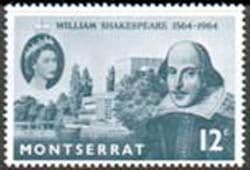 Montserrat 1964 William Shakespeare Fine Mint