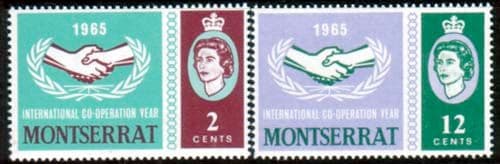 Montserrat 1965 International Co-operation Year Set Fine Mint