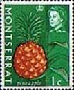 Montserrat 1965 Queen Elizabeth II SG 160 Pineapple Fruit Fine Mint