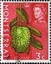 Montserrat 1965 Queen Elizabeth II SG 162 Soursop Fruit Fine Used